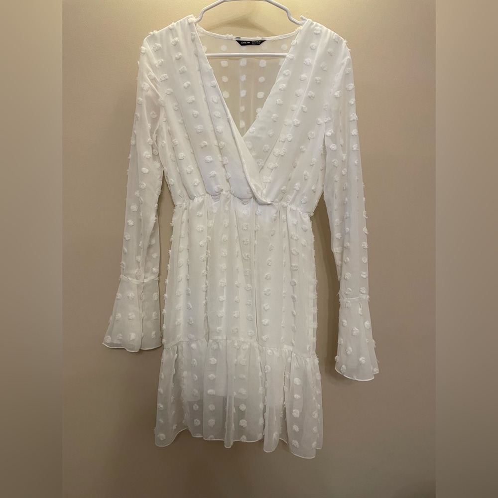2765 Off-White Polka Dot Dress
